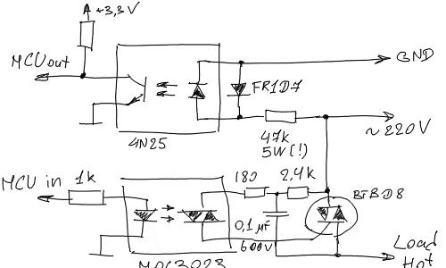 Симисторный регулятор мощности с микроконтроллерным управлением